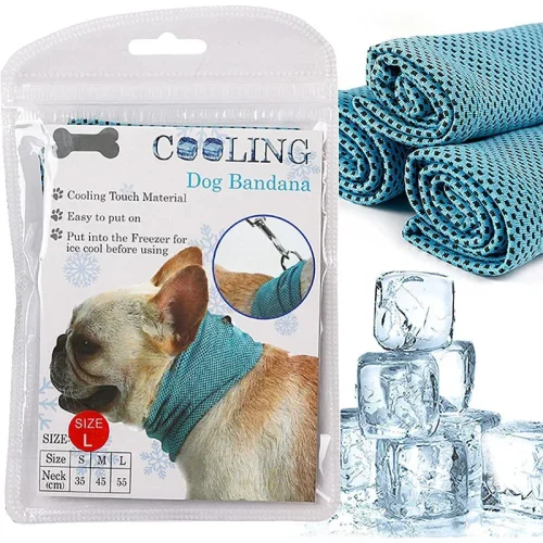 Summer Ice Dog Collar Reusable Physical Instant Cooling Bandana