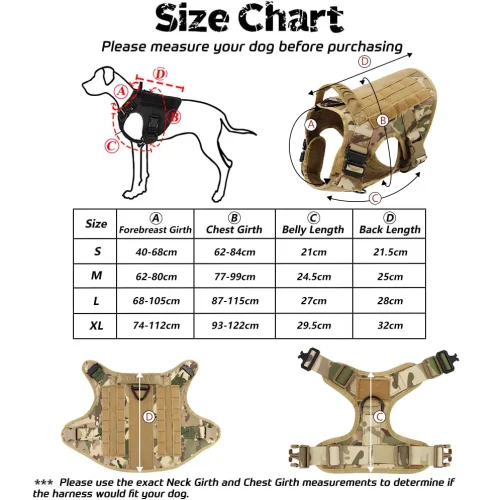 Military Dog Training Vests Tactical Dogs Harnesses Accessories
