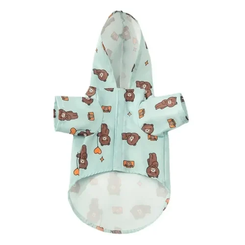 Dog Raincoat Summer Fashion Short Sleeve